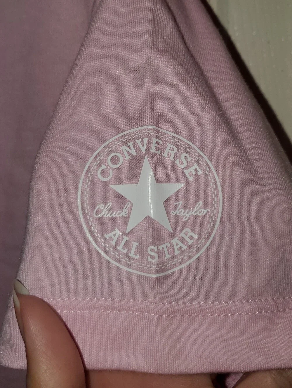 5 for $25 | NWT Converse Big Girls Cherry Blossom Boxy Rose Gold Logo Tee